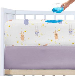 Sábanas Impermeables <span class=keywords><strong>para</strong></span> <span class=keywords><strong>Cuna</strong></span> <span class=keywords><strong>de</strong></span> Niña, Paquete <span class=keywords><strong>de</strong></span> 2, Extra Suaves, <span class=keywords><strong>Protector</strong></span> <span class=keywords><strong>de</strong></span> <span class=keywords><strong>Colchón</strong></span> <span class=keywords><strong>Impermeable</strong></span> <span class=keywords><strong>para</strong></span> <span class=keywords><strong>Cuna</strong></span> - Product Image 1