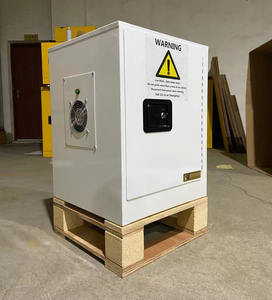 פלדה מגולוונת אש עמיד בפני 240v כלי כוח אחסון ארון 4 שקעים תחנת טעינה pda - Product Image 2