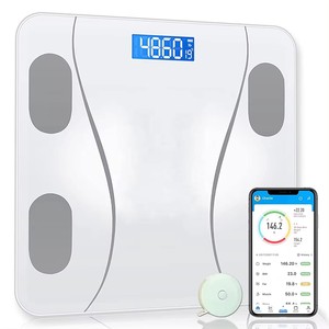 180kg 396lbワイヤレス電子重量体脂肪スケール浴室デジタルスケール測定BMI - Product Image 2