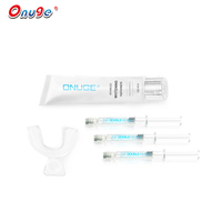 Gel blanqueador dental sin peróxido, paquete de lujo, kit de pasta dental