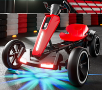 Go-Kart Eléctrico para Niños, Coche de Juguete de Cuatro Ruedas para Bebés, Apto para Niños y Niñas, Portátil, Plegable, No Requiere Instalación