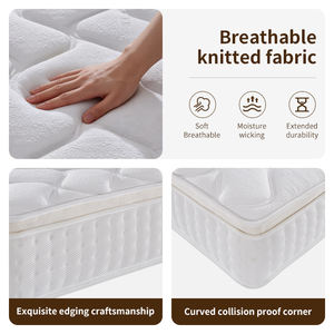 Colchón Individual de Muelles Ensacados, Ecológico, Sin Pegamento, Silencioso, para Cama de Hospital, Tejido de Punto de 350g/m, Suave y Cómodo - Product Image 2