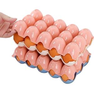 Creative Egg <b>Storage</b> Tray 15 Compartment <b>Stackable</b> Egg <b>Storage</b> <b>Box</b> Shatterproof Egg Stand Restaurant Kitchen Gadgets - Product Image 1