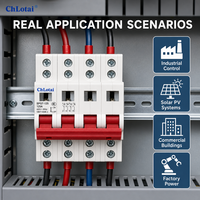 Sectionneur 4P 125A 400V avec fenêtre de contact visible, sectionneur modulaire sur rail DIN 72mm AC-22A pour distribution