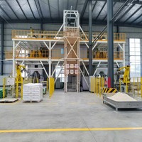 Ligne de production de mortier sec de type tour verticale, installation de mélange automatique de colle à carrelage, gain de place, pour mortier de ciment industriel