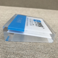 Support de bloc de logo en acrylique pressé à chaud personnalisé bloc d'affichage de marque à code QR imprimé UV