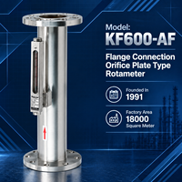 KF600-AF Flanged Orifice Plate Rotameter Tugas Berat SS304 DN40-DN600 Pengukur Aliran Apung Industri