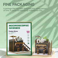 Wincent Miniature 3D DIY Puzzle Unisexe Jouet Éducatif Scène De Rue Bois Maison De Poupée Kit