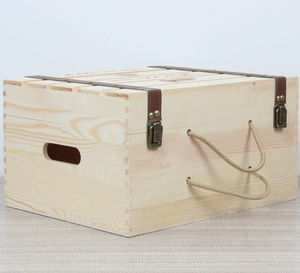 Wholesale Eco-Friendly Durable 6-Bottle <b>Wine</b> Bamboo Box Custom Logo & Pattern Portable <b>Gift</b> Packaging Case - Product Image 5