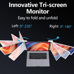Monitor LCD retroiluminado LED portátil de 13,3 \ "IPS <span class=keywords><strong>1920</strong></span>*1080P Resolución 1000:1 Relación de contraste 178 ° Ángulo de visión 60Hz Extensor triple - Product Image 2