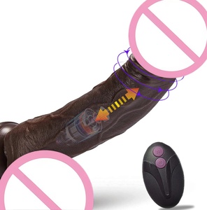 Dildo réaliste extra-large avec fonction télescopique et vibrations puissantes pour une expérience solo intense et une réalisation de fantasmes - Product Image 1