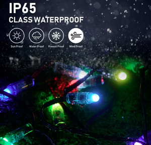 Guirlande lumineuse LED intelligente <span class=keywords><strong>Twinkly</strong></span> pour extérieur, contrôlée par application WiFi, étanche IP65, en PVC pour jardin - Product Image 5