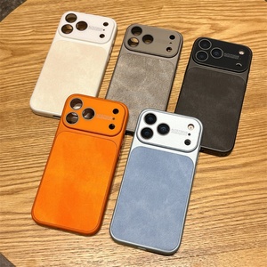 เคสโทรศัพท์กันกระแทกเนื้อนุ่ม หนัง PU คุณภาพสูง ผ้าเดนิม ป้องกันกล้อง สำหรับ iPhone 17 16 15 14 13 Pro Max - Product Image 1