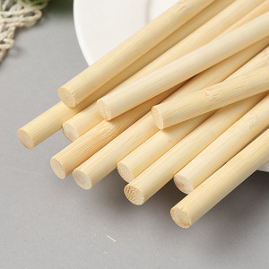 Venta al por mayor de fábrica de varillas de bambú de 10 mm de diámetro, varillas redondas de bambú, materiales para modelos de construcción DIY. - Product Image 2