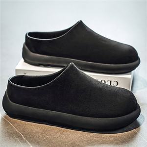 Mocassins demi-<span class=keywords><strong>chaussons</strong></span> pour hommes, style <span class=keywords><strong>Birkenstock</strong></span>, en daim avec semelle en PVC, chaussures décontractées polyvalentes et tendance pour étudiants 2026 - Product Image 6