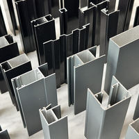 Profils de fenêtres en aluminium léger haute résistance pour systèmes de cloisons de bureaux, usage résidentiel et commercial