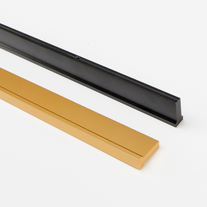 Full-length Edge <strong>Finger</strong> Puller, Hidden Cabinet Handle, Edge Aluminum Alloy Kitchen and Bathroom Back-hanging Handle - Product Image 3