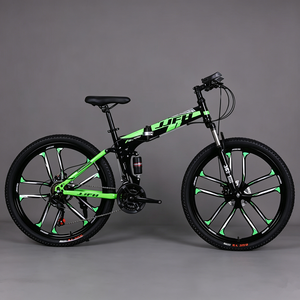 Bicicletta da Montagna Pieghevole MTB per Adulti con Sospensione <span class=keywords><strong>Completa</strong></span>, Ruota Integrata da 26 Pollici e Freno a Disco per Ciclismo All'aperto - Product Image 4