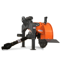 AUSTTER SG24 Profesional Trituradora de tocones de 3 puntos para tractor, cortadora de árboles de servicio pesado con dientes de carburo y volante de inercia
