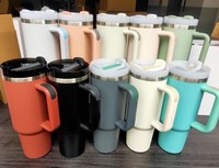 Termo de Acero Inoxidable de Gran Capacidad de 30oz/40oz, Taza de Viaje Aislada y Portátil para Niños, Vaso Térmico para Auto