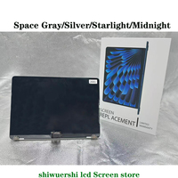 Rakitan Layar LCD Laptop 13,6 15,3 Inci Silver Space Gray Starlight Midnight untuk MacBook Air A2681 A2941 A3114 A3241
