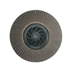 Customizable OEM Aluminum Oxide Flap Disc with Quick-On Plastic Backing Easy Install Flap Disc Trimable Backing Grinding Disc