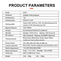 Imprimante UV multi-matériaux pour l'impression sur tôles métalliques et produits en plastique grâce à un système de contrôle intelligent