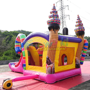 Castello Gonfiabile Combo Sugar Shack, Casa Rimbalzante a Tema Gelato, Castello Saltante - Product Image 5