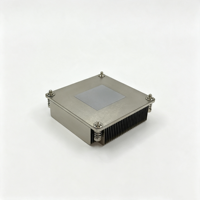 Refroidisseur de processeur passif 165W pour serveur Intel LGA2011-3, 3 caloducs en cuivre, base en aluminium, dissipateur à ailettes en aluminium, 1U, ODM OEM