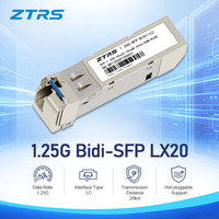 Émetteur-récepteur SFP ZTRS 1.25G 1310nm 1550nm Fibre Optique Monomode BIDI LC 1000BASE LX20 SM Simplex Fibre 20km