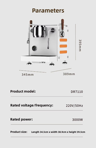 Cafetera <span class=keywords><strong>Espresso</strong></span> Comercial <span class=keywords><strong>Rocket</strong></span> de Acero Inoxidable Multieléctrica de Preparación Rápida 2025 para Uso en Hoteles, Hogares y Exteriores - Product Image 6