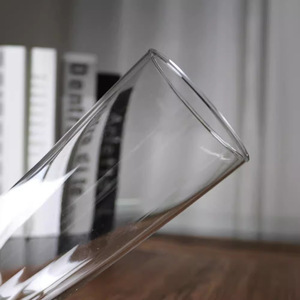 14 oz Handmade Modern Classic Style Football <strong>Tumbler</strong> Transparent Glass Cups for Long Drinking <strong>Wine</strong> Water and Beer - Product Image 4