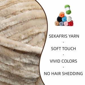 Hilo de Chenilla Grueso de Alta Calidad, 100g/80m, para Decoración de Bufandas, Popular, para Tejer Mantas - Product Image 2