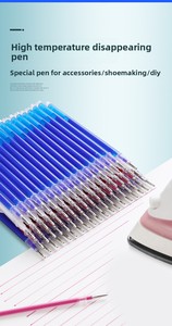 100 Pezzi <span class=keywords><strong>Ricariche</strong></span> per Penna Gel <span class=keywords><strong>Cancellabili</strong></span> Termosensibili Lunghezza 1mm Inchiostro Blu Solubile in Acqua per Marcatori su Pelle - Product Image 4