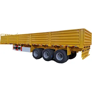 Nhà Máy Trực Tiếp 3 Trục Bức Tường Bên Kèm Theo Hàng Hóa Hộp Xe Bán Tipper Trailer