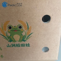 Carton ondulé laminé en aluminium personnalisé pour l'emballage de la conservation des aliments frais