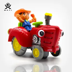 新的儿童礼物电动玩具车玩具万向轮摇摆农民汽车与音乐和七彩灯