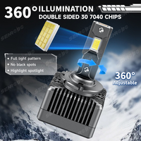 Phare LED de voiture automatique série D D1S D2S D2R D3S D4S D4R D5S D8S Xenon Lights White LED Universal 110W 6000K 22000LM Real Lumens