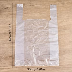 หัวหม่าเหิงชุนถุงของขวัญใสพร้อมหูหิ้ว 50 ชิ้น, ถุงของขวัญพลาสติกสำหรับของขวัญ - 11.8 x 17.3 นิ้ว - Product Image 2