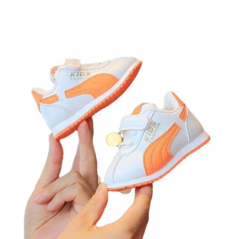 0-3 yaşında bebek sneakers bahar ve sonbahar kaymaz yumuşak alt bebek yürüyüş ayakkabısı moda eğlence çocuk spor salonu ayakkabısı