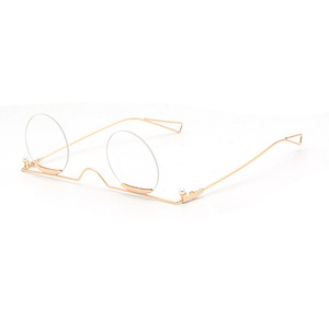 Personalità piccolo cerchio <span class=keywords><strong>senza</strong></span> cornice nero popolare di Lusso Nero di Modo della donna <span class=keywords><strong>Occhiali</strong></span> Da Sole In Metallo <span class=keywords><strong>occhiali</strong></span> da sole - Product Image 6