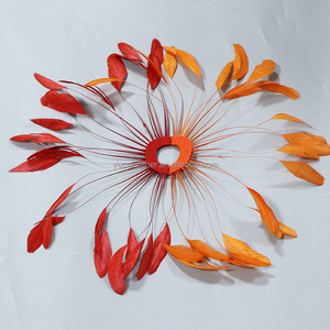 مروحة يد كبيرة من ريش الكوك للسخرية والكرنفال _ زي فتاة عرض ديكور غطاء الرأس - Product Image 2