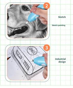 <span class=keywords><strong>Gomme</strong></span> électrique de croquis de <span class=keywords><strong>dessin</strong></span> professionnel pour les enfants étudiants <span class=keywords><strong>gomme</strong></span> de bureau de crayon de batterie en caoutchouc - Product Image 6
