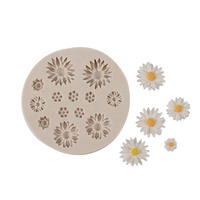Moules en silicone pour la pâtisserie de gâteaux fondants DM716, forme de fleur, marguerite, décoration, moules à chocolat et bonbons