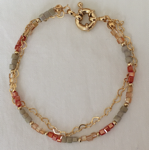 Handgemachte Mode New Style Exquisite Kristalls tein Naturstein Süßwasser perlen Perlen Armband für Damen schmuck - Product Image 2