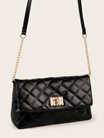 Sacs à main de luxe pour femmes, sacs fourre-tout à bandoulière avec chaîne en losanges, en PU, style tendance