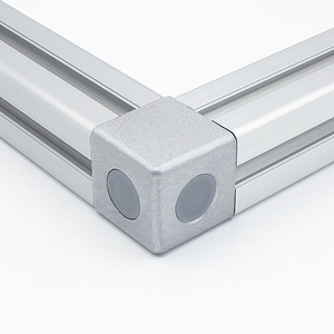 Chine Fabricant Moulage d'aluminium <span class=keywords><strong>20x20</strong></span> Support d'angle à 2 voies Extrusion d'aluminium/cadre de robot/ligne d'assemblage 15 20 30 40 45 - Product Image 4