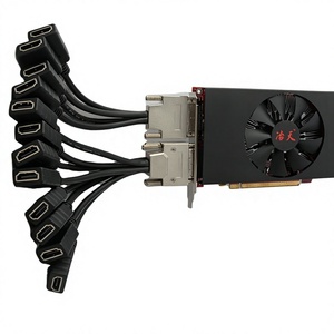 การ์ดจอ New RX <span class=keywords><strong>580</strong></span> VHDCI 3612D รองรับ 12 จอ 8G 256bit DDR5 PCI Express Interface Card <span class=keywords><strong>ATI</strong></span> พร้อมพัดลมระบายความร้อน สำหรับเดสก์ท็อป รองรับการแสดงผลหลายจอ - Product Image 1