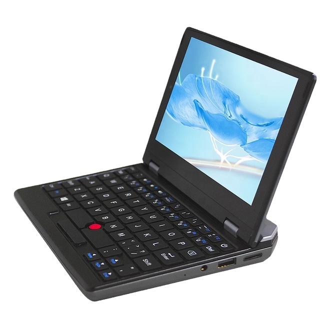 Free Shipping 7inch Portable Mini Laptop with IPS Touch Screen 32GB 512GB 1TB SSD Intel Celeron English Keyboard Laptop Computer