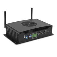 Mini PC industriel embarqué, processeur Core I5 1235U, RAM maximale de 64 Go, double LAN avec 2 RS232/RS485 GPIO, double HD+DP, triple affichage